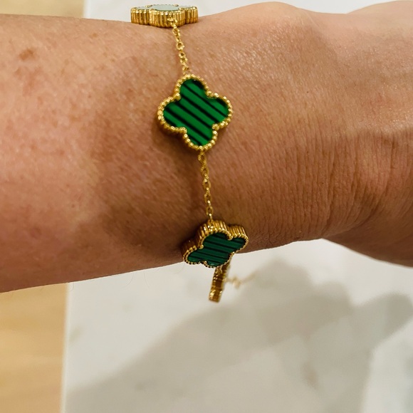 ❤️Clover bracelet in green - Picture 1 of 4